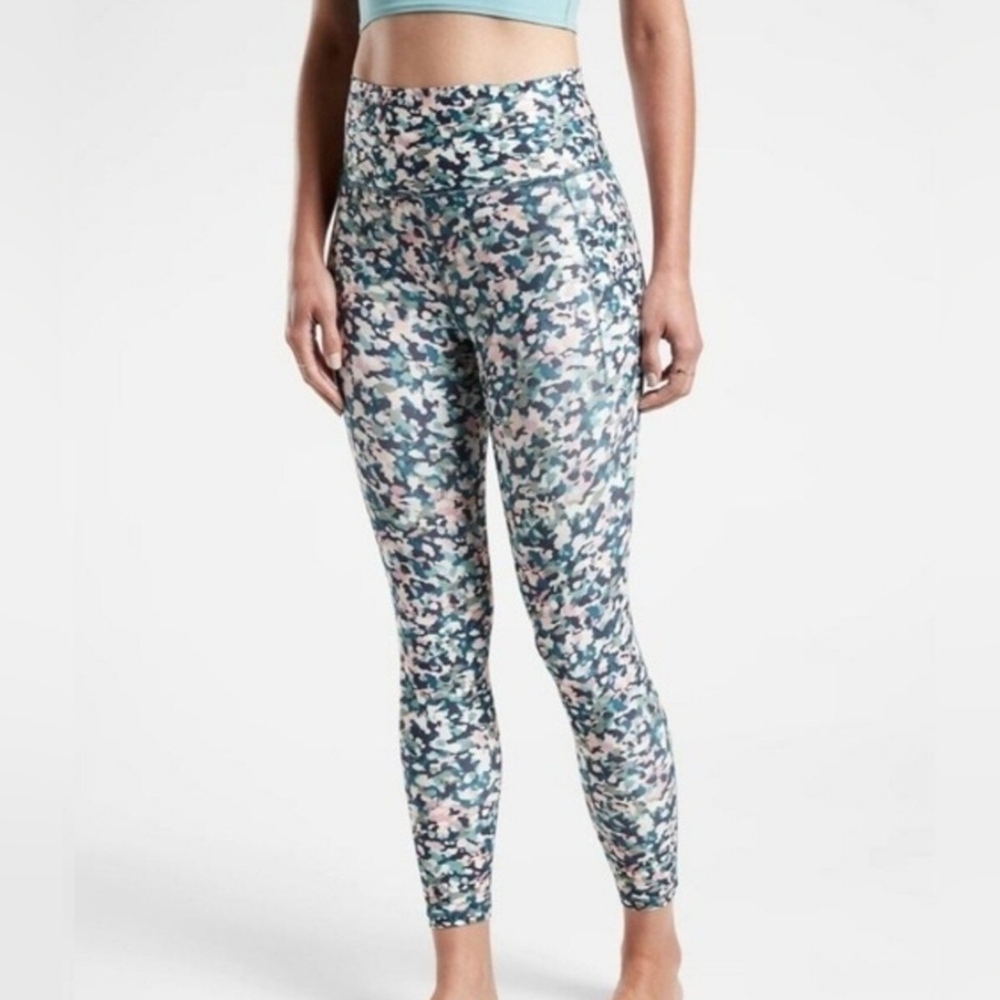 Athleta Multi-Color High-Rise Printed Leggings